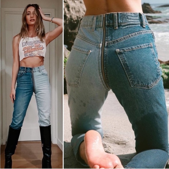 REVICE Denim - Revice Denim Yin Yang Zip Straight Leg Jeans Womens Size 29